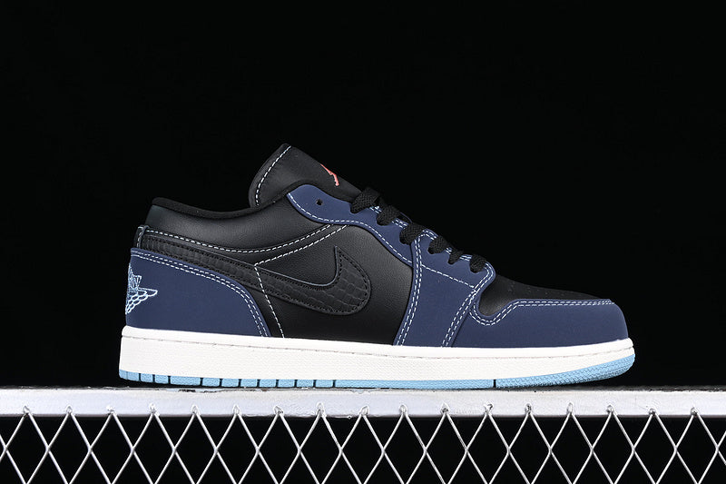 Air Jordan 1 AJ1 Low Snake Skin – Blue