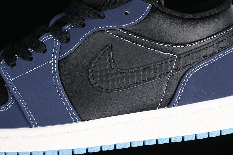 Air Jordan 1 AJ1 Low Snake Skin – Blue