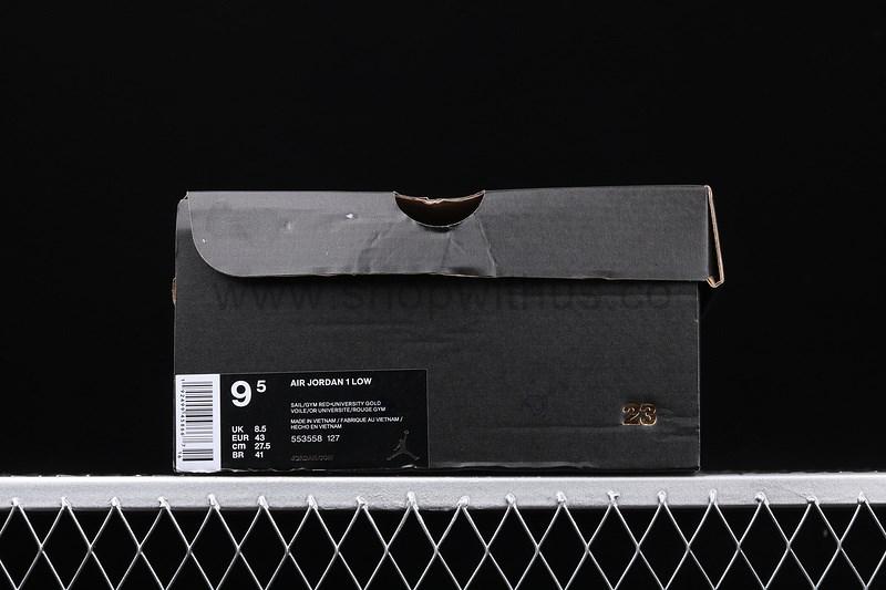 Air Jordan 1 AJ1 Low – Sail/University Gold