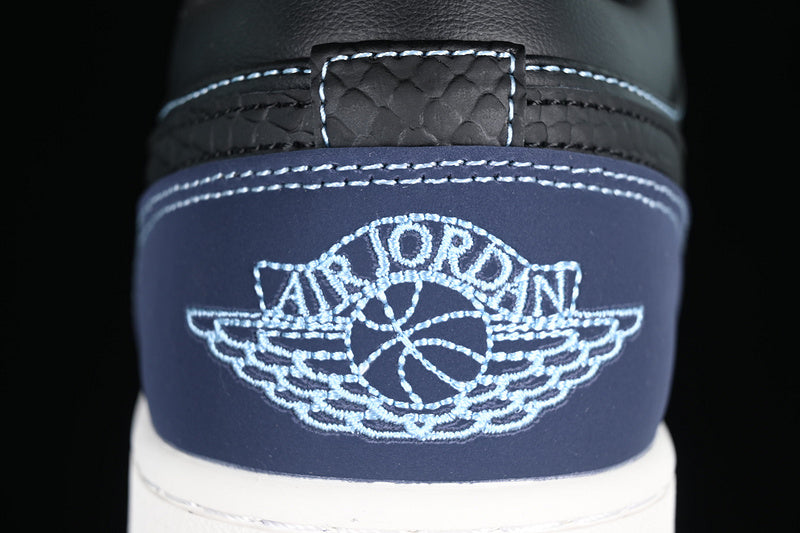 Air Jordan 1 AJ1 Low Snake Skin – Blue