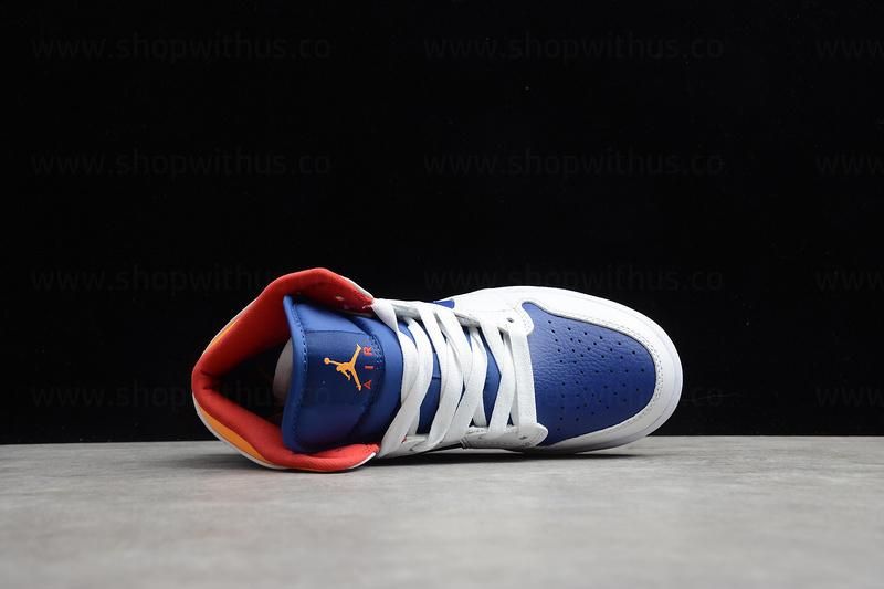 Air Jordan 1 AJ1 Mid – White Deep/Royal Blue