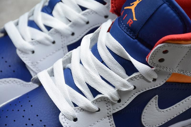 Air Jordan 1 AJ1 Mid – White Deep/Royal Blue