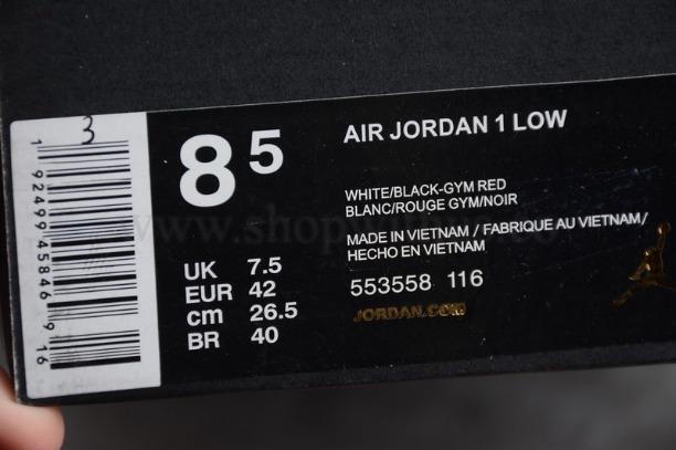 Air Jordan 1 AJ1 Low – Black Toe
