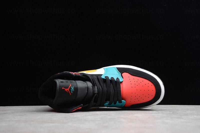 Air Jordan 1 AJ1 Mid – Bred/MultiColor