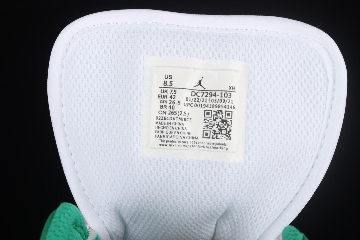 Air Jordan 1 AJ1 Mid – Grey Pine Green