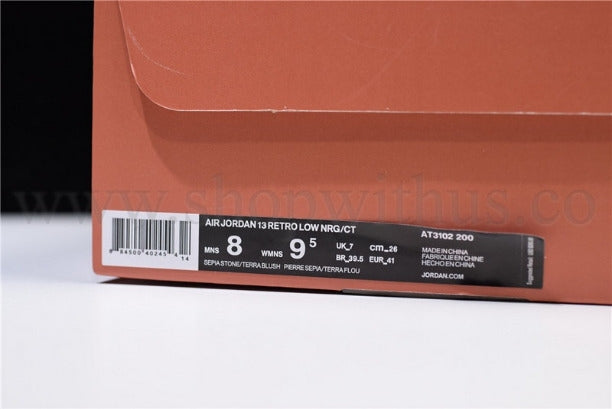 Clot x Air Jordan 13 AJ13 Retro Low – Sepia Stone