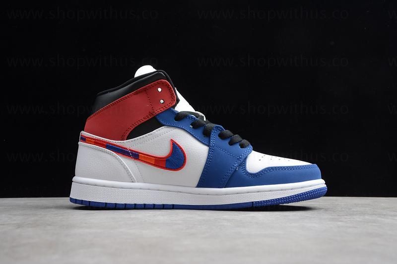Air Jordan 1 AJ1 Mid – Multicolored Swoosh