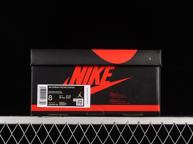 Air Jordan 1 AJ1 Retro Low - Black Toe