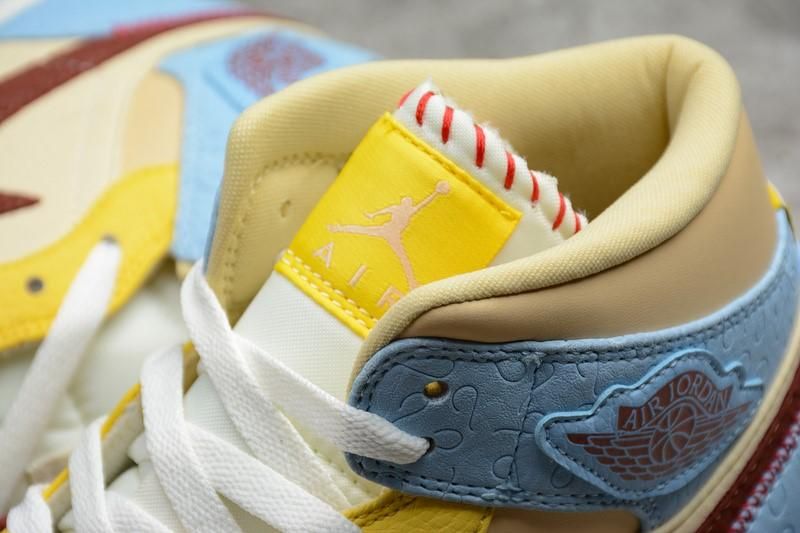 Air Jordan 1 AJ1 Mid – Fearless Maison Chateau Rouge