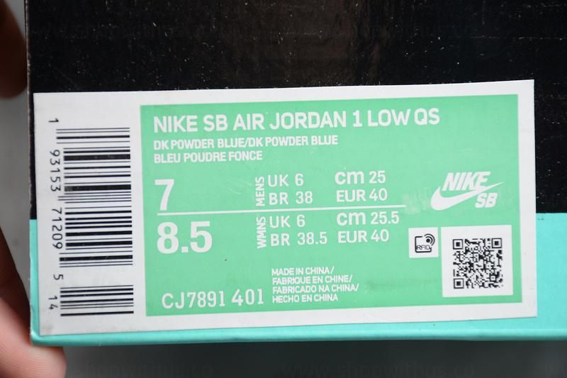Unisex Eric Koston x Air Jordan 1 AJ1 SB Low – UNC