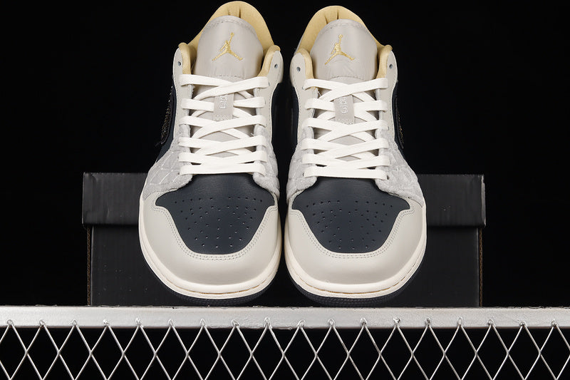 Unisex Air Jordan 1 AJ1 Low – Beaded Swoosh