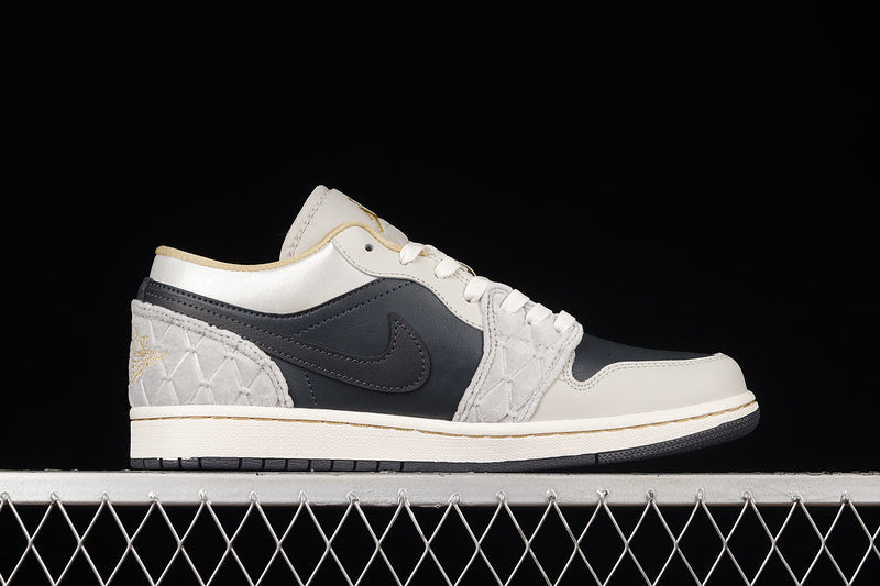Unisex Air Jordan 1 AJ1 Low – Beaded Swoosh