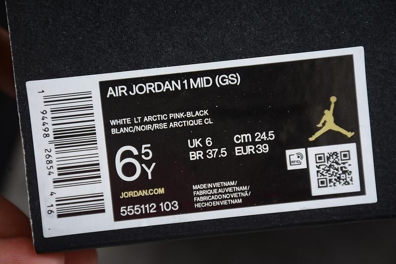 Unisex Air Jordan 1 AJ1 Mid – Arctic Pink