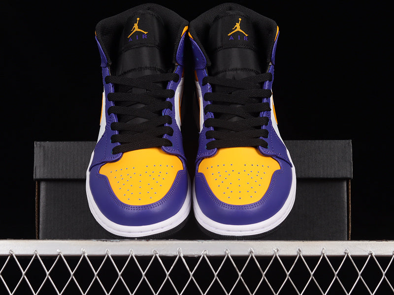 Air Jordan 1 AJ1 Mid – Lakers