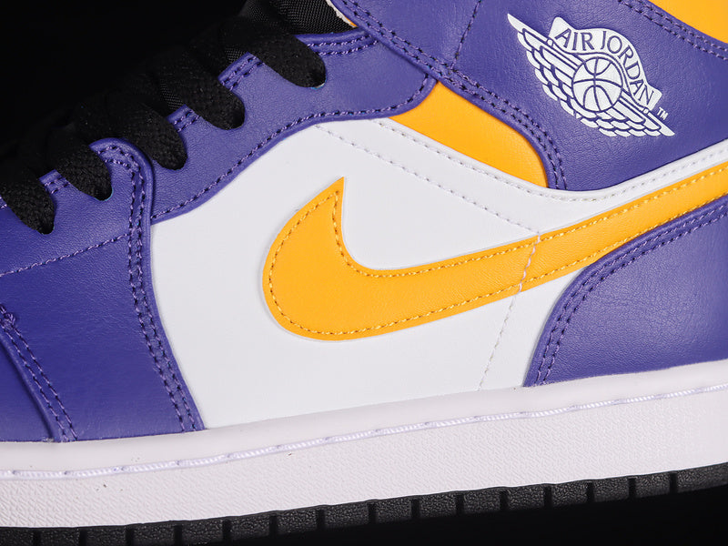 Air Jordan 1 AJ1 Mid – Lakers