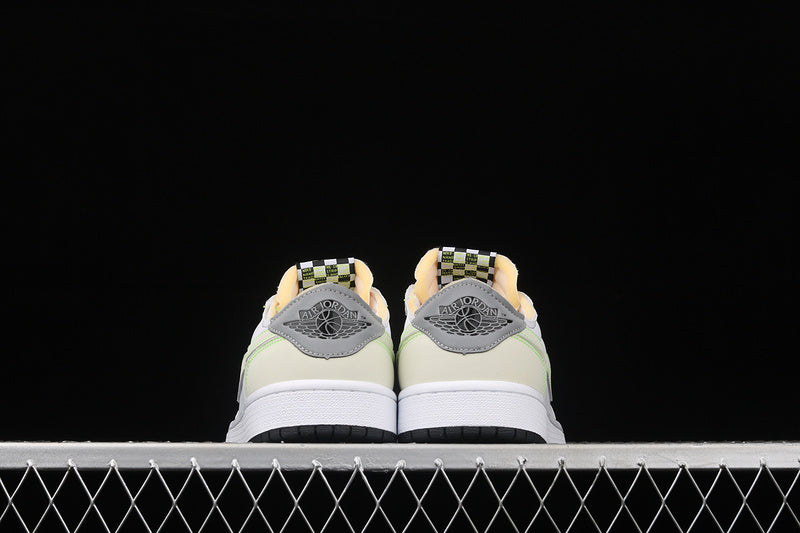 Air Jordan 1 AJ1 Retro Low – White Ghost/Green