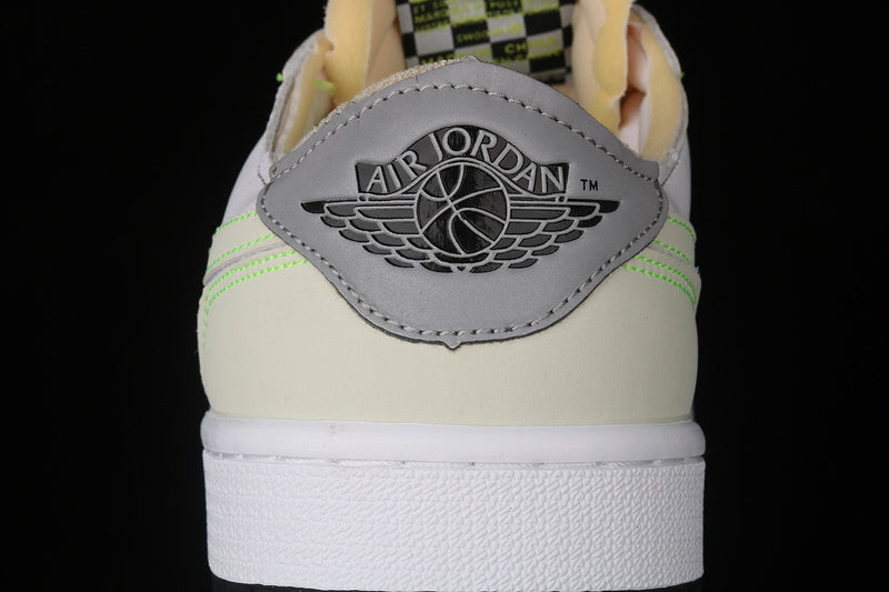 Air Jordan 1 AJ1 Retro Low – White Ghost/Green