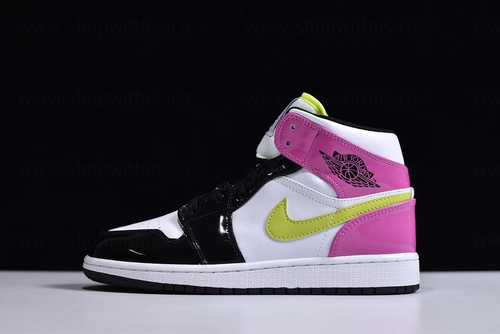 Air Jordan 1 AJ1 Mid SE – Cyber/Active Fuchsia