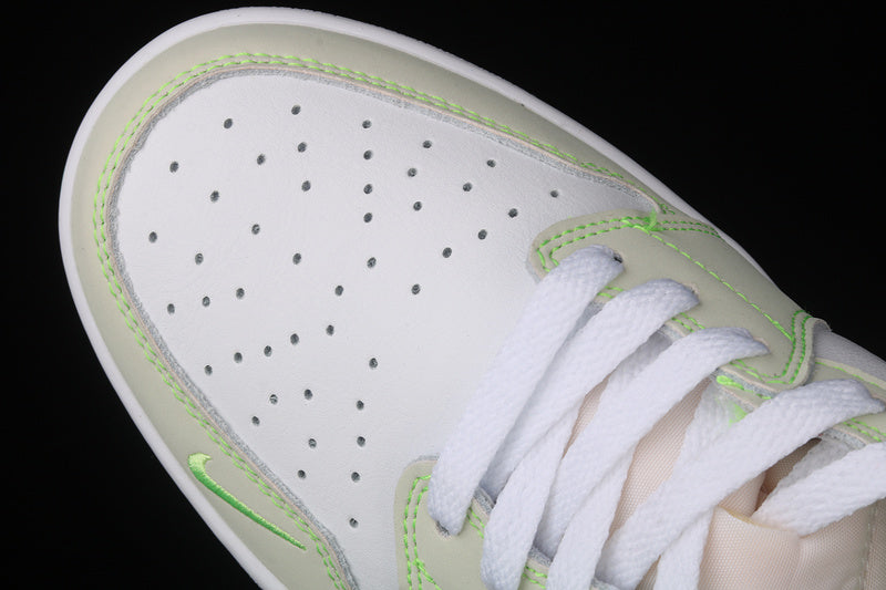 Air Jordan 1 AJ1 Retro Low – White Ghost/Green