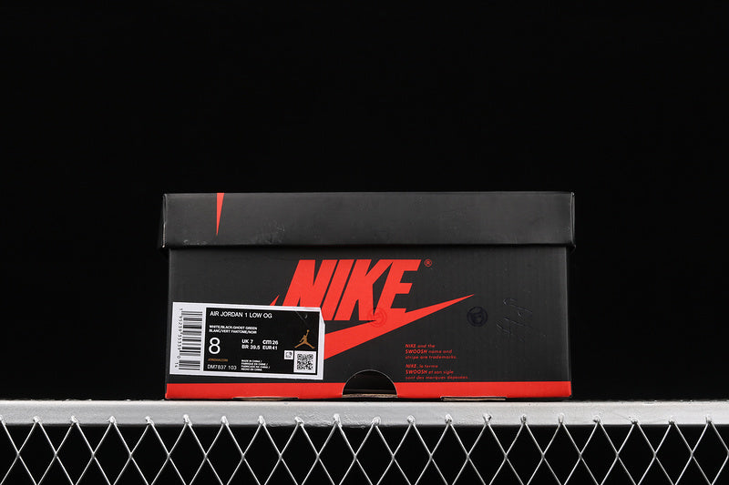 Air Jordan 1 AJ1 Retro Low – White Ghost/Green