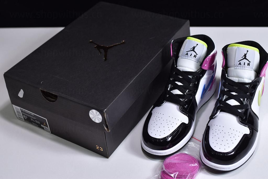Air Jordan 1 AJ1 Mid SE – Cyber/Active Fuchsia