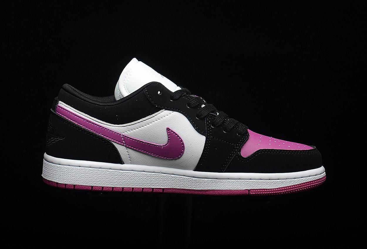 Unisex Air Jordan 1 AJ1 Low – Black Cactus Flower