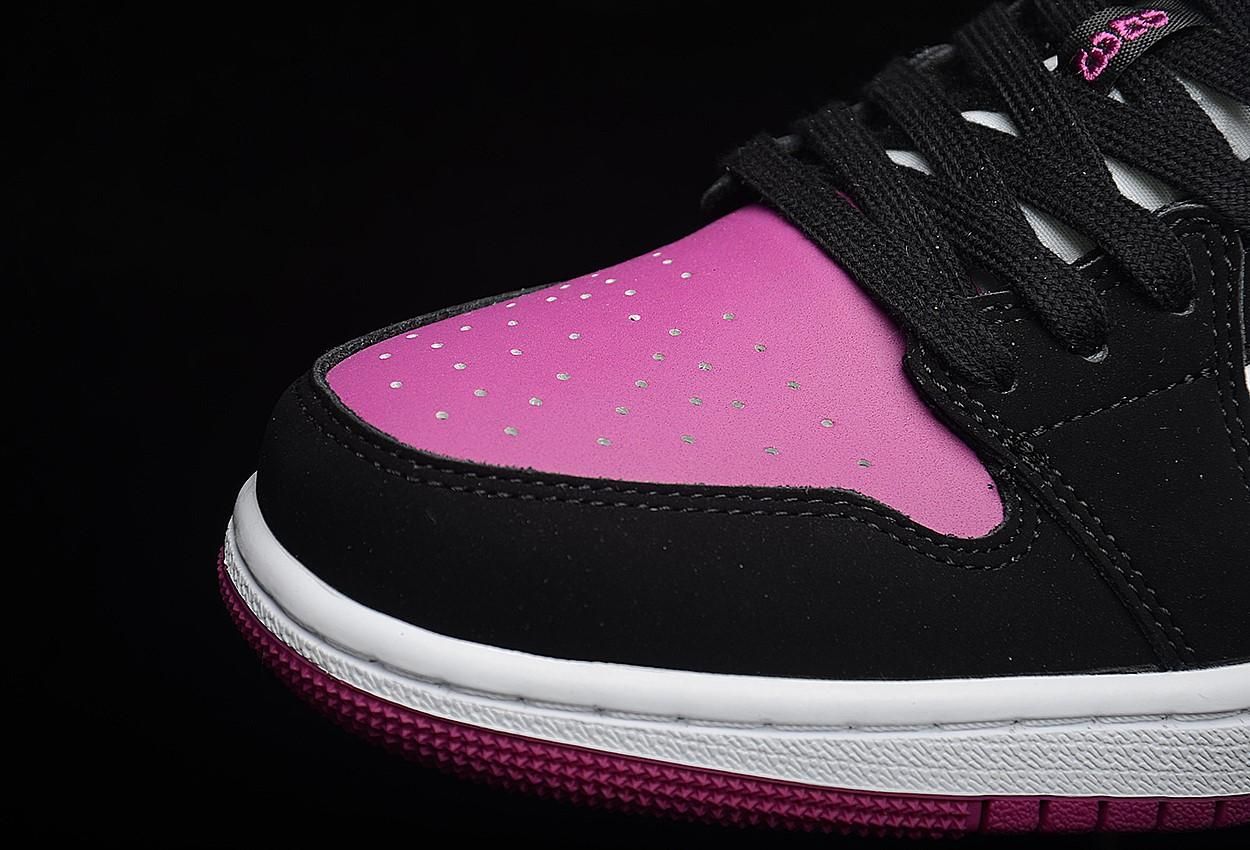 Unisex Air Jordan 1 AJ1 Low – Black Cactus Flower
