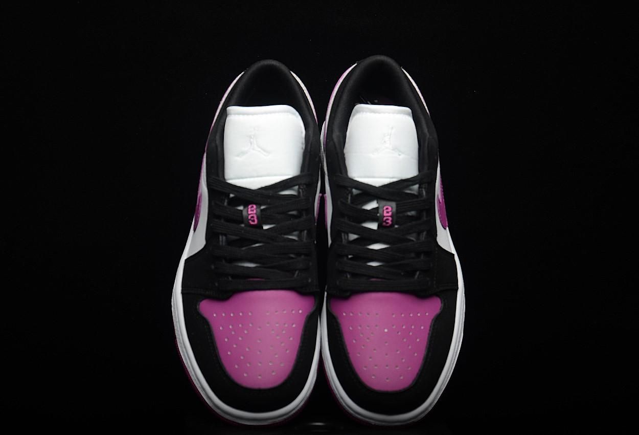 Unisex Air Jordan 1 AJ1 Low – Black Cactus Flower