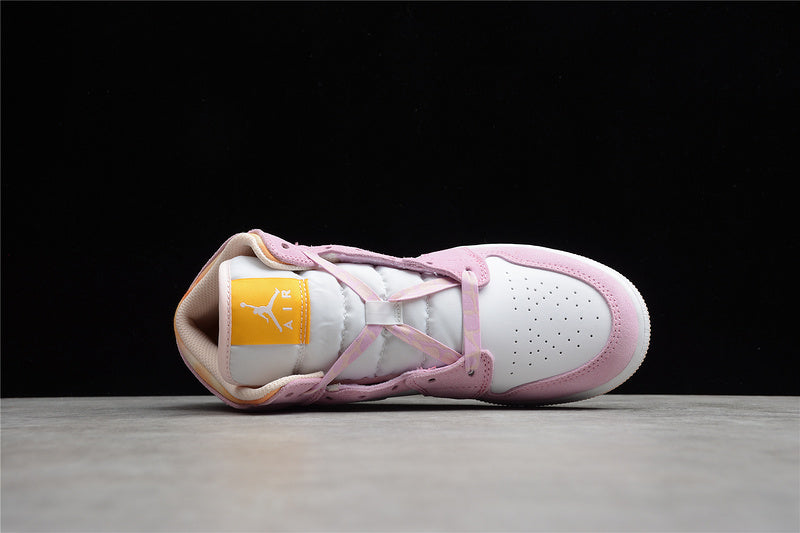 Unisex Air Jordan 1 AJ1 Mid Light – Arctic Pink