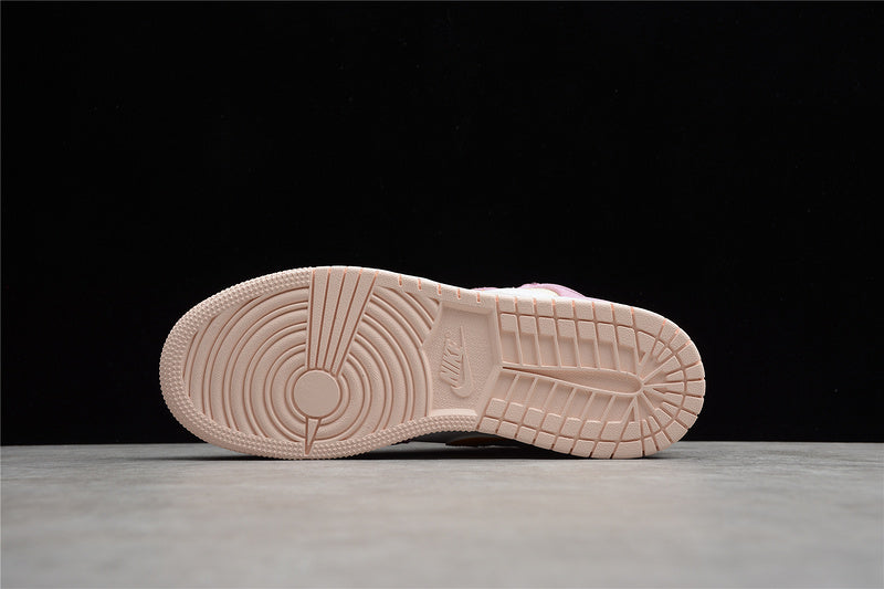 Unisex Air Jordan 1 AJ1 Mid Light – Arctic Pink