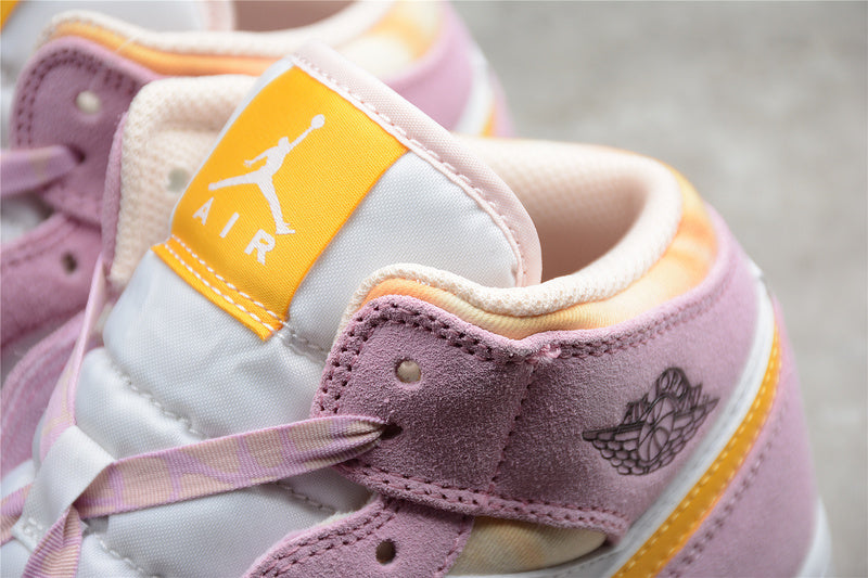 Unisex Air Jordan 1 AJ1 Mid Light – Arctic Pink
