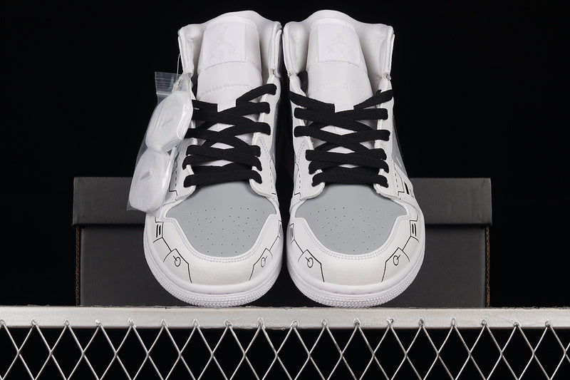Air Jordan 1 Mid AJ1 PS5 – White