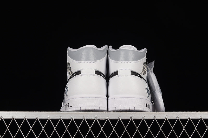 Air Jordan 1 Mid AJ1 PS5 – White