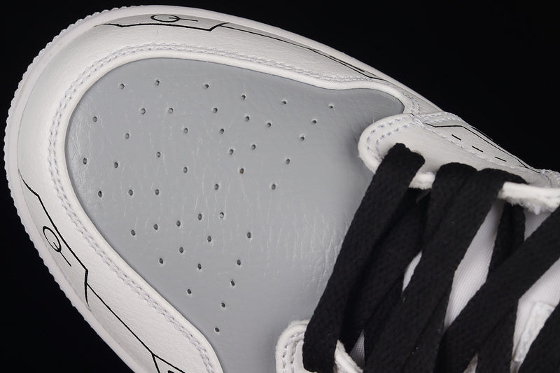 Air Jordan 1 Mid AJ1 PS5 – White