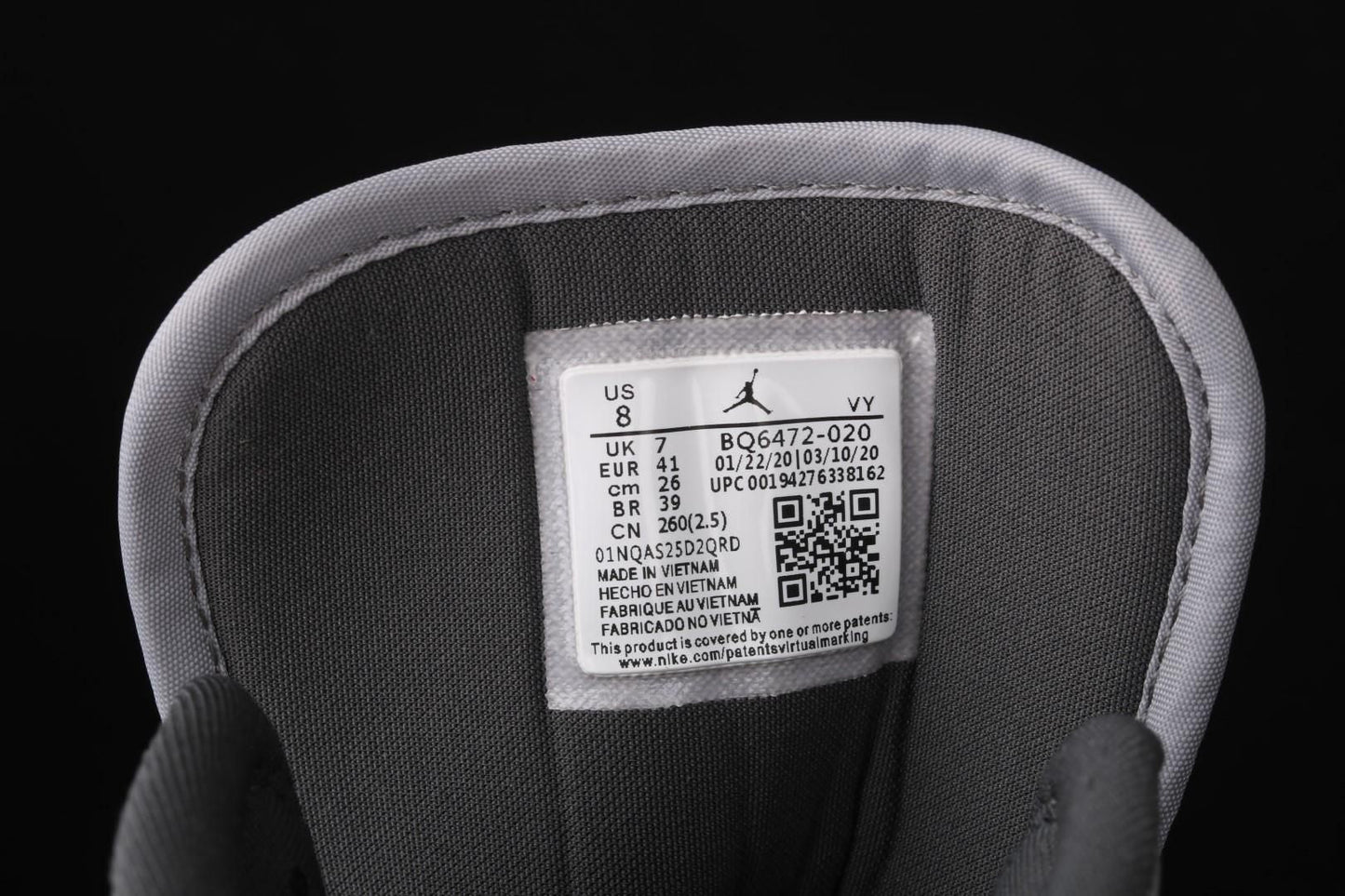 Air Jordan 1 AJ1 Mid – Grey Onyx
