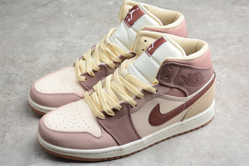 Unisex Air Jordan 1 AJ1 Mid – Pony Smoky Mauve