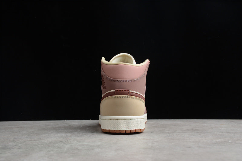 Unisex Air Jordan 1 AJ1 Mid – Pony Smoky Mauve