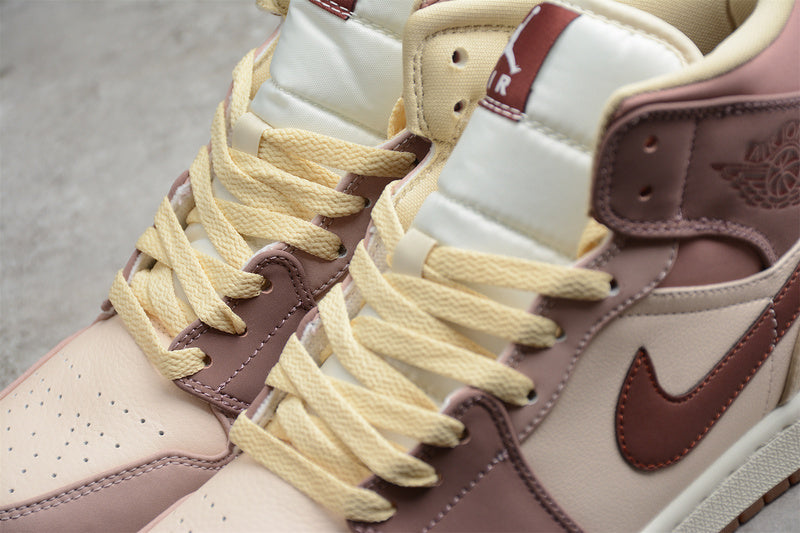Unisex Air Jordan 1 AJ1 Mid – Pony Smoky Mauve
