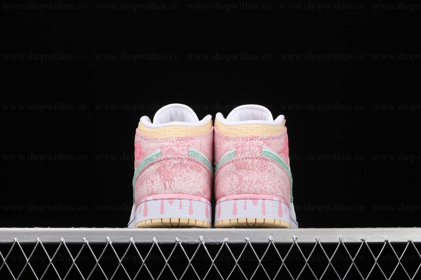 Unisex Air Jordan 1 AJ1 Mid – Paint Drip