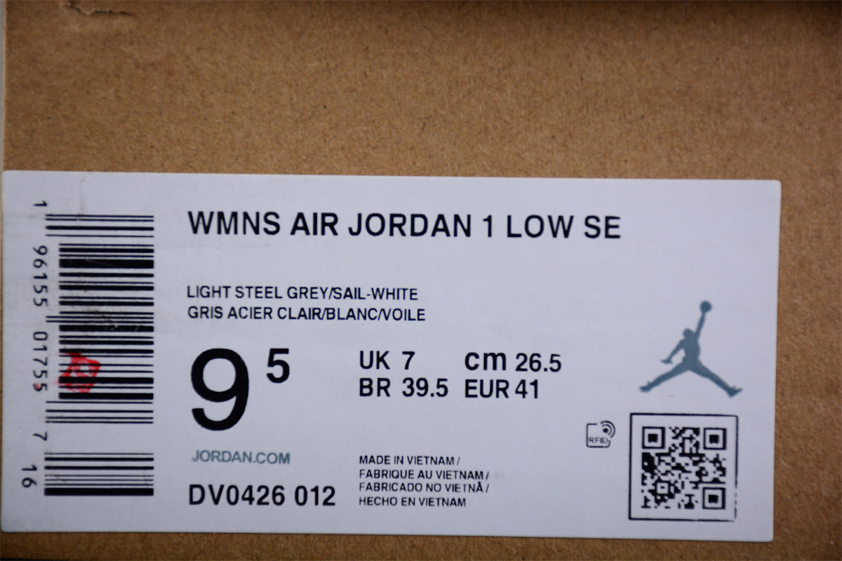 Air Jordan 1 AJ1 Low Light – Steel Grey