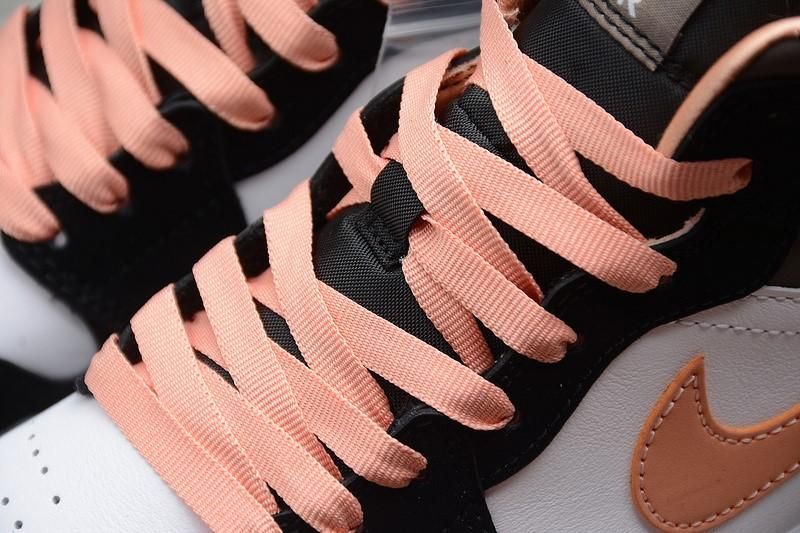 Unisex Air Jordan 1 AJ1 Mid – Peach Mocha