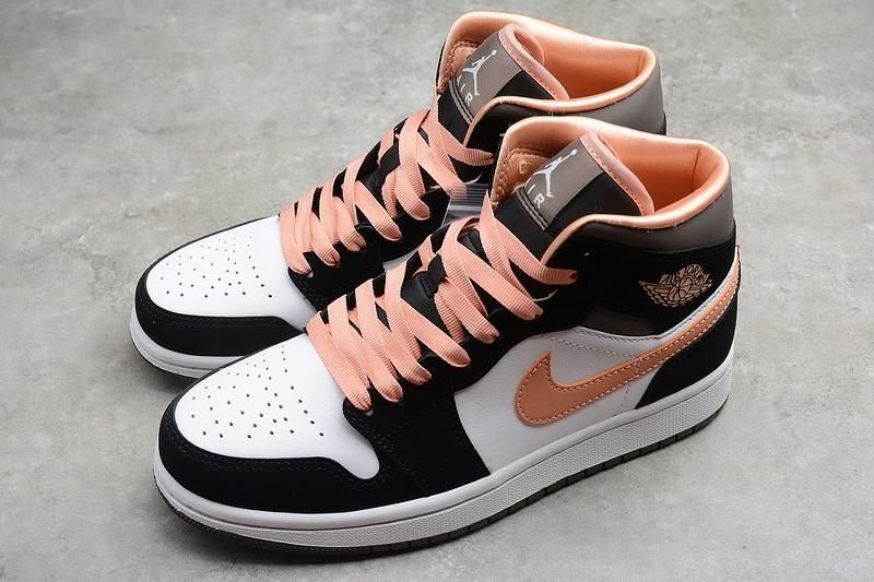 Unisex Air Jordan 1 AJ1 Mid – Peach Mocha