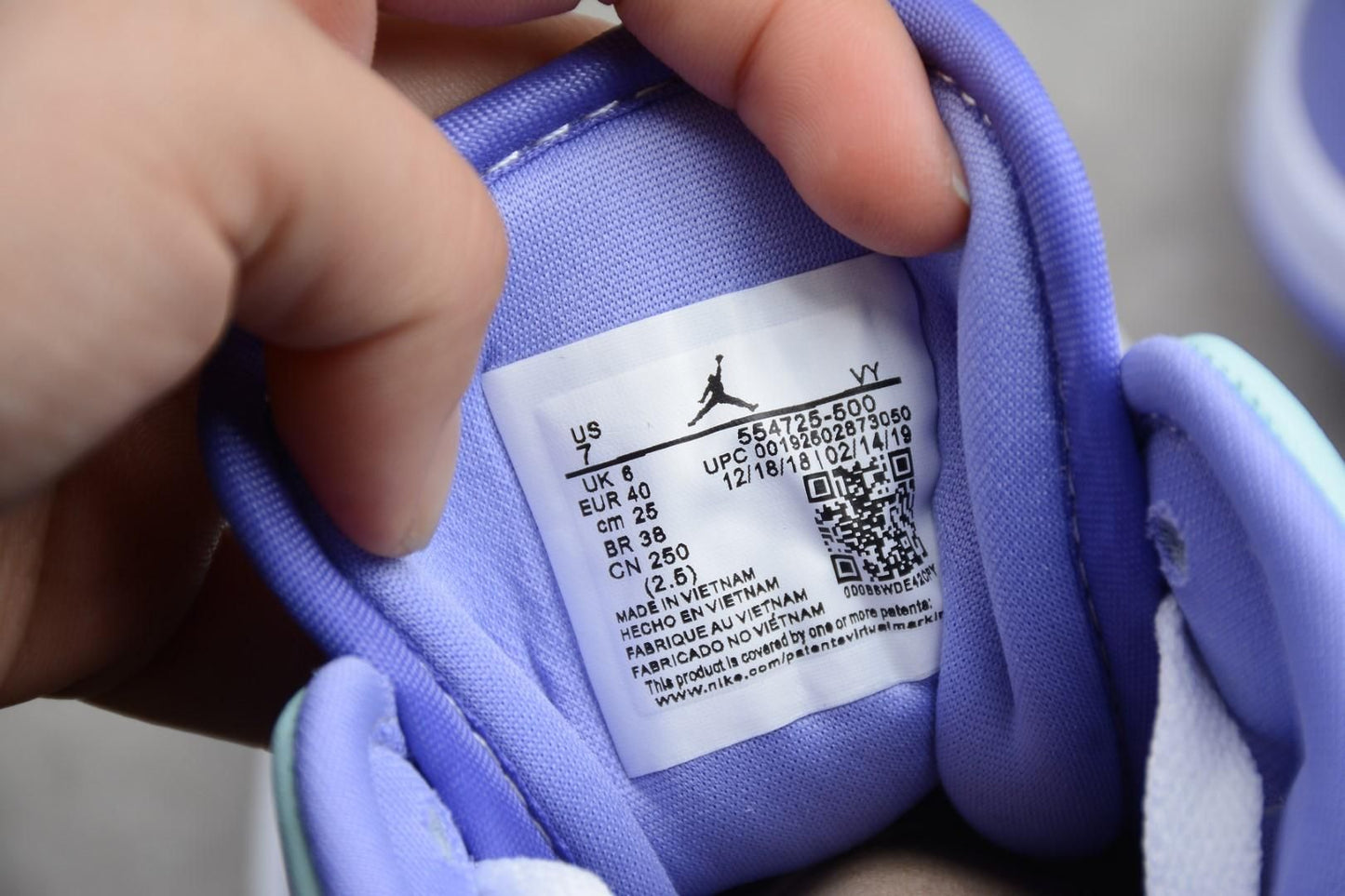 Air Jordan 1 AJ1 Mid – Purple Aqua