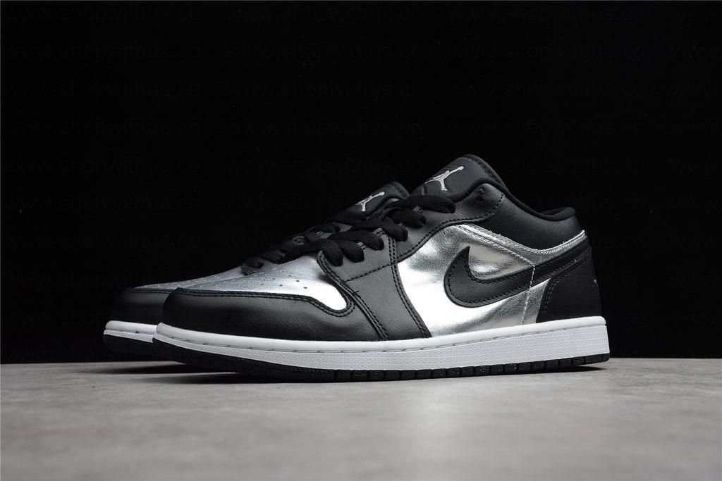 Air Jordan 1 AJ1 Retro Low – Silver Toe