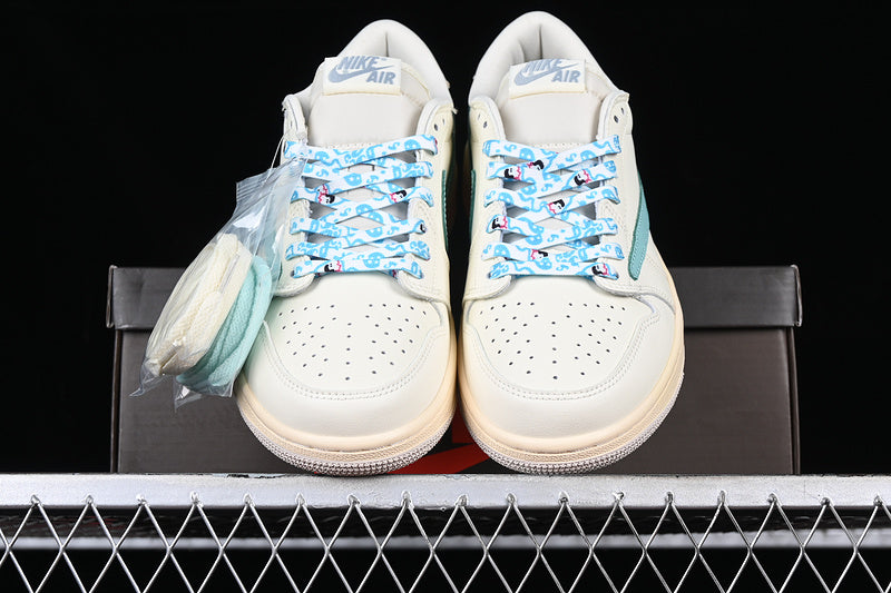 Air Jordan 1 AJ1 Low x Travis Scott – Tiffany Cream