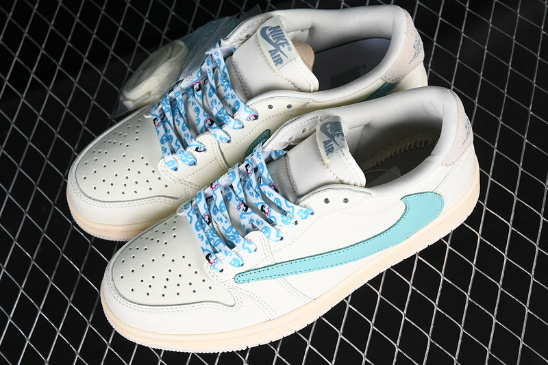Air Jordan 1 AJ1 Low x Travis Scott – Tiffany Cream