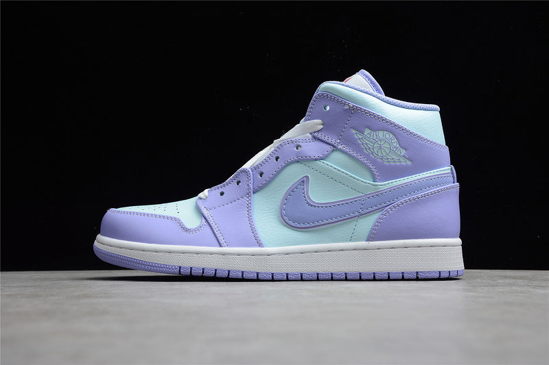 Unisex Air Jordan 1 AJ1 Mid – Purple Aqua