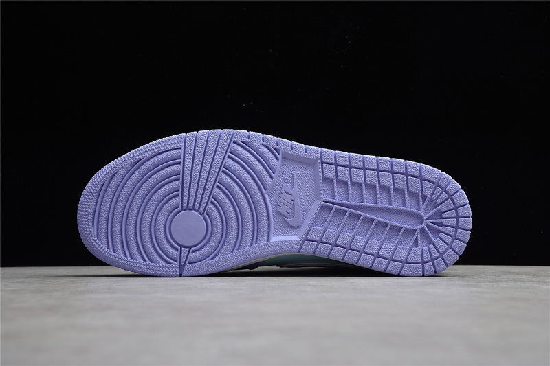 Unisex Air Jordan 1 AJ1 Mid – Purple Aqua