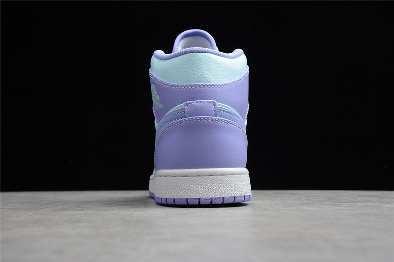 Unisex Air Jordan 1 AJ1 Mid – Purple Aqua