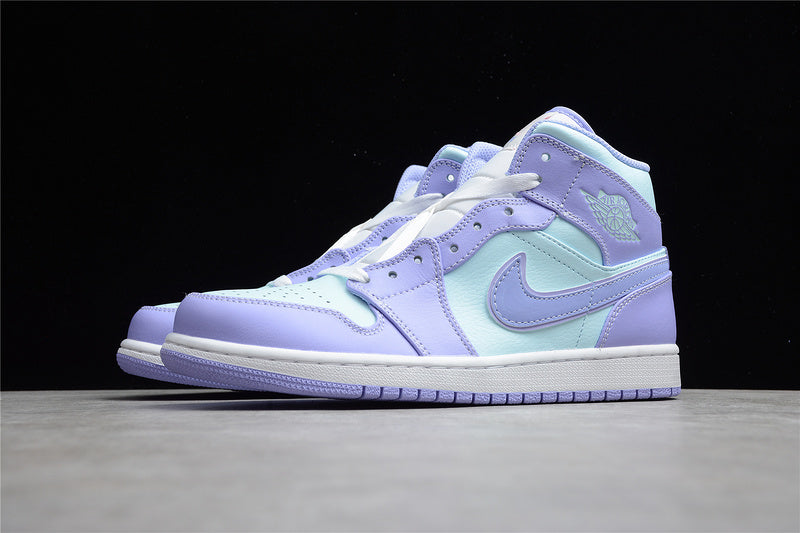 Unisex Air Jordan 1 AJ1 Mid – Purple Aqua